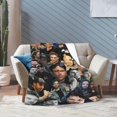 thumbnail image 5 of Sebastian Stan Blanket Soft and Warm Lightweight Fluffy Throws Blankets Rug Carpet Gift for Beach Yoga Bedroom Living Room Decoration Sofa Camping Trip Dorm Decor All Season, 5 of 6