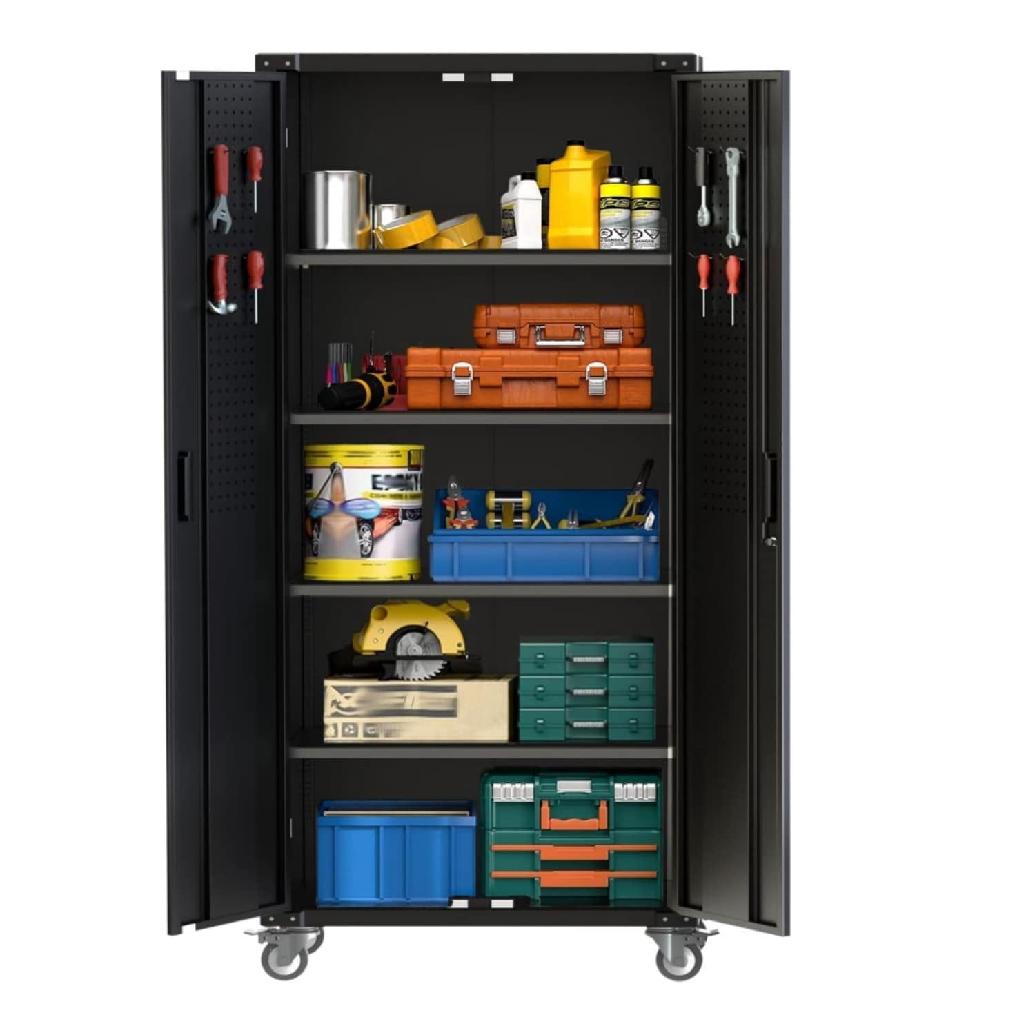 Seville Classics UltraHD® Storage Cabinet, Red, 30