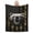 60x50, variant on Bear Fleece Throw Blanket, Roaring Bear with Black American Flag Military Camo Art Print, Soft Warm Lightweight Blanket for Sofa Couch Bed, Home Decor All Season 60x50
