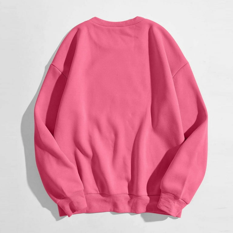 Tiweut Women's Tops Casual Hoodies Long Sleeve Graphic Crew