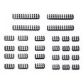 thumbnail image 3 of 24pcs Cable Comb Organizer 24Pin 8Pin 6Pin Computer Cable Manager Clamp Clips for 3.0-3.6mm PC Power Cables Wiring, 3 of 5