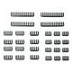 thumbnail image 1 of 24 peines cables 6/8/24 pines para cableado alimentación PC 3 0-3 6 mm (), 1 of 8