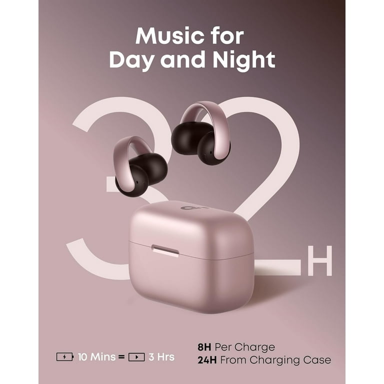 Anker Soundcore AeroClip ピンク　ブラウン Anker アンカー ワイヤレスイヤホン イヤーカフ型 Soundcore