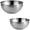 Silver, variant on Stainless Steel Salad Bowls, Mixing Bowls, Nesting Bowls, Snacks Bowls, Serving Bowls for Mixing, Cooking, Baking, Prepping, Set of 2, Small & Large - 5.9 & 7.9 Inch (Silver)