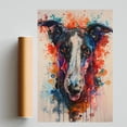 thumbnail image 2 of Borzoi Dog Poster Wall Art for Bedroom Living Room Funny Graffiti Dog Picture Cool Dog Decor Wall Art, 2 of 6