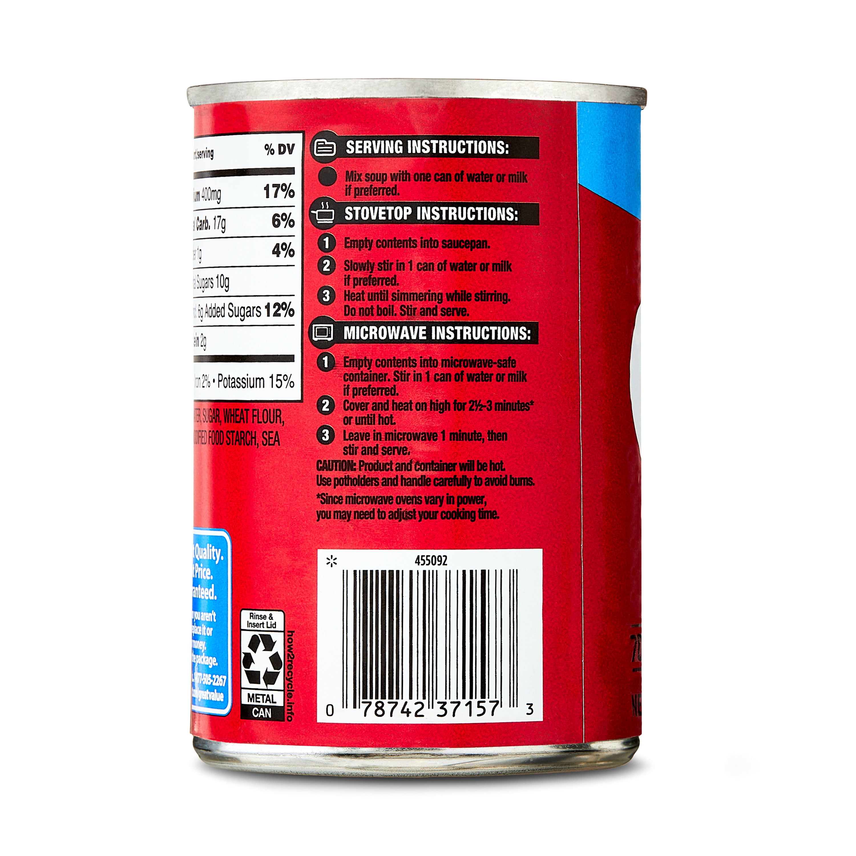 Great Value Tomato Condensed Soup, 10.75 oz