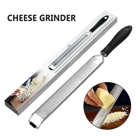 

Cheese Grater with Long Handle Stainless Steel Citrus Zester Sharp Lemon Zesters Tool for Chocolate Vegetables Lemon
