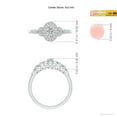 thumbnail image 4 of ANGARA Natural Vintage Inspired Diamond Engagement Ring in 14K White Gold for Women (Size-5x3mm| Color-H| Clarity-SI2) | April Birthstone, Anniversary, Jewelry Gift for Women | Natural Diamond Ring, 4 of 8