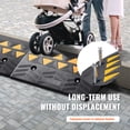 thumbnail image 6 of KFFKFF Sturdy Rubber Ramp Set of 2, Elevates 5" with Robust 33069 lbs/15 T Load Capacity, Threshold Ramps for Driveways, Designed with a Secure Grid Framework for Vehicles, Wheelchairs, Bicycles, 6 of 9