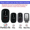 thumbnail image 2 of for Honda Key Fob Cover Soft TPU with Leather Keychain 360 Degree Protection Key Case Shell Holder Fits for 2022 2023 2024 Honda Accord Civic CR-V HR-V Pilot Odyssey smart Remote Key, 2 of 7