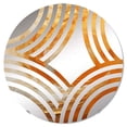 thumbnail image 2 of Designart "Desert Mirage Spiral in Gold and Orange II" Abstract Spirals Baptist Fan Round Wall Mirror - Abstract Oval Printed Decorative Mirror - Multiple Color Options, 2 of 5