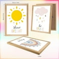 thumbnail image 2 of Set of 3 Boho Nursery Wall Art Prints Decor Rainbow Weather Wall Decor Inspirational Canvas Wall Art Prints Nursery Children Artwork for Kids Playroom Bedroom Decoration, 2 of 5