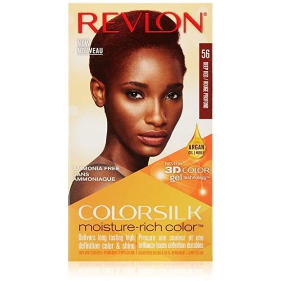 Revlon ColorSilk Moisture-Rich Hair Color, [56] Deep Red 1 Application - (Pack of 1)