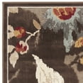 thumbnail image 2 of SAFAVIEH Paradise Kyler Floral Leaves Area Rug, Dark Brown, 4' x 5'7", 2 of 4
