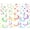 Multicolor 15, variant on Gold Ceiling Swirl Foil Decorations Hanging Plastic Streamer Themed Swirl Party Decoration for Wedding Thanksgiving Day Graduation Celebration, Pack of 28