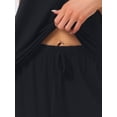 thumbnail image 5 of DARING DIVA Women's Cami Pajamas Rayon Lace Trim V-Neck Tops with Shorts M Dark Black, 5 of 7
