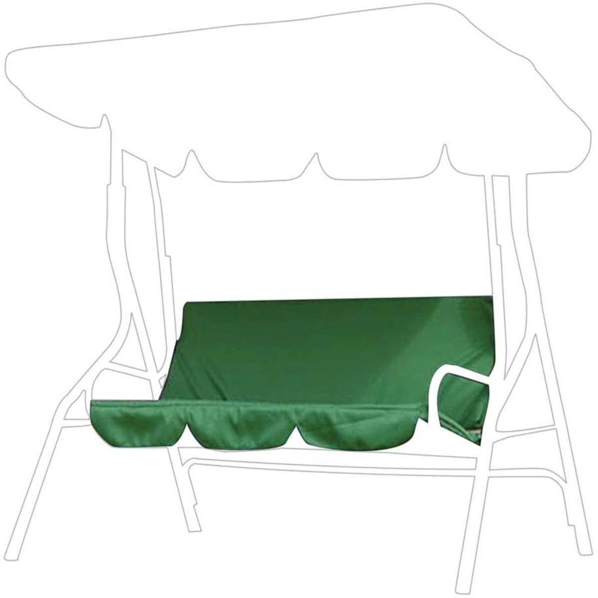Outdoor Waterproof Cover Heavy Duty Hammock Zips 3 Seat Patio Garden Porch Swing