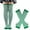 Green, variant on Women's Christmas Arm Warmers Leg Warmers Striped Thigh High Socks Fingerless Gloves Stockings Red