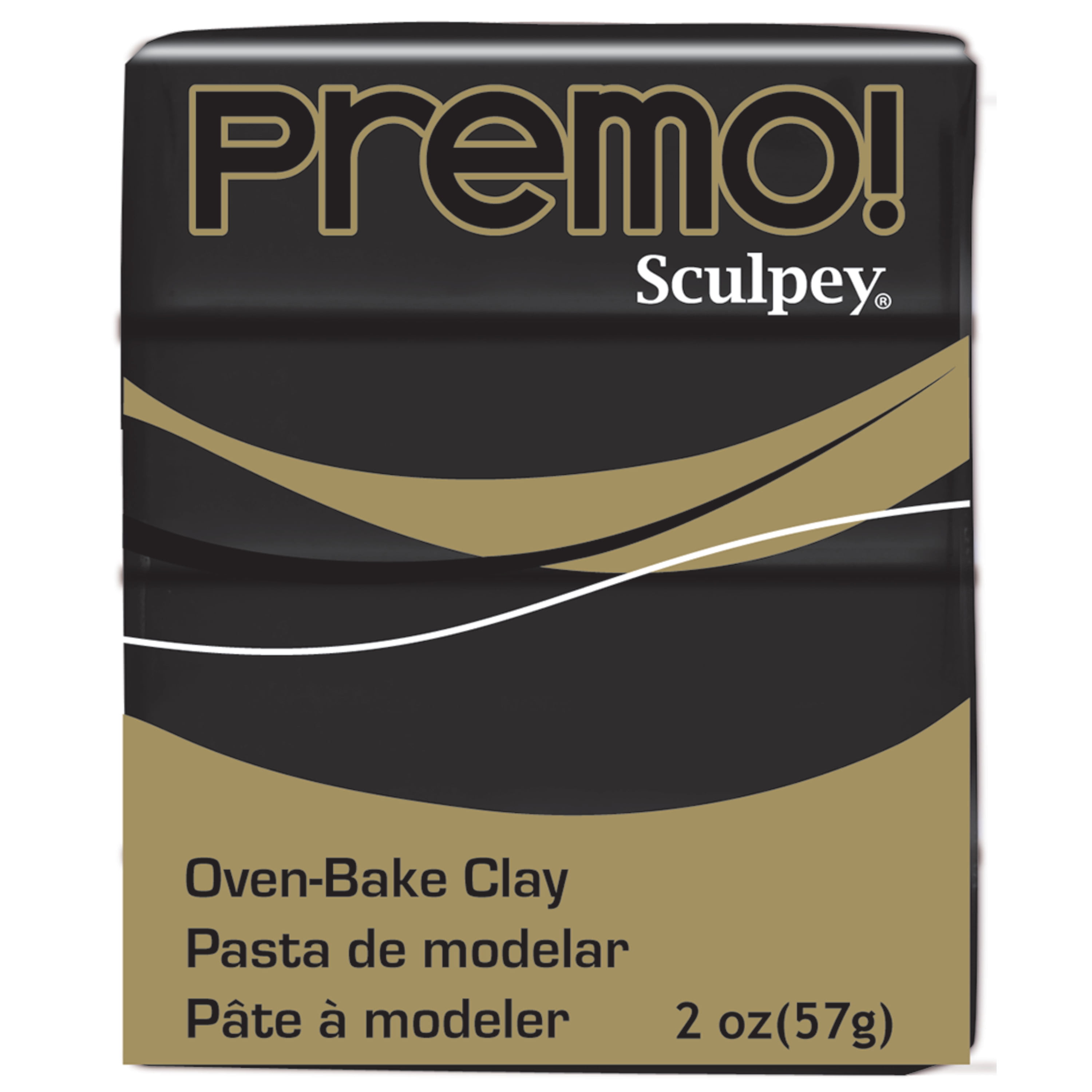 Sculpey Premo Polymer Black Coloured Modelling Clay 57g 