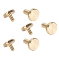 thumbnail image 1 of 10mm Brass Rivet 50 Sets Brass Binding Rivet and Slot Screw Kit Wide Purpose for Leather Repair and DIY Projects, 1 of 7