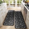 thumbnail image 4 of Kitchen Rugs Sets Of 2,Black White Halloween Candle Eye Bat Pattern Anti Fatigue Kitchen Mat Rugs Non Slip Washable,Decorative Kitchen Floor Mats for Kitchen,Sink,Laundry,17"x47"+17"x47", 4 of 5