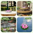 thumbnail image 5 of Solar Floating Fountain Lotus Pad, Solar Powered Water Lily Fountain for Pond Pool Garden and Outdoor Water Feature, Easy Setup No Wiring,Purple, 5 of 9