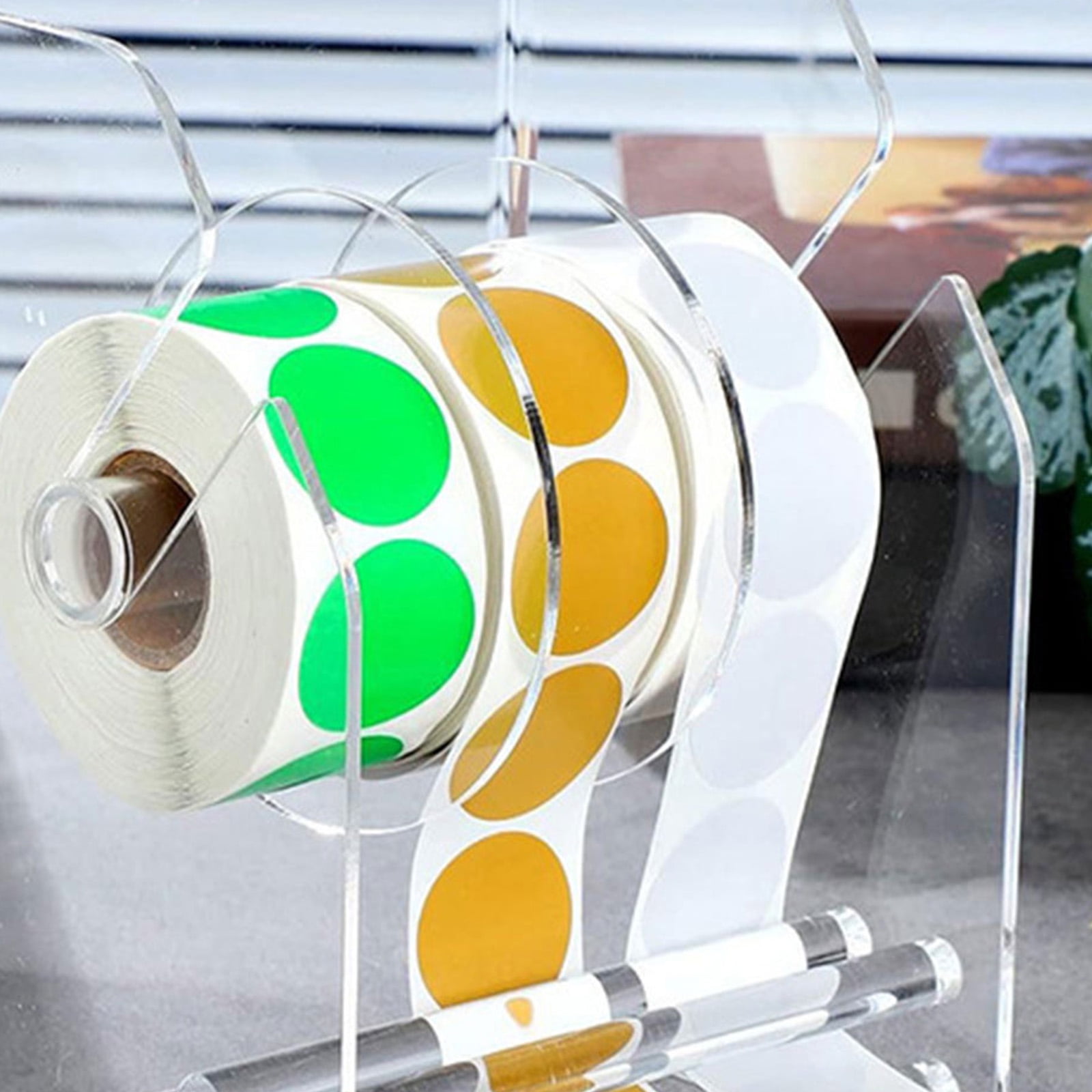 High Transparency Sturdy Acrylic Sticker Holder Conveninet Accessory for Office Supplies and Home Use Ornament