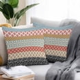 thumbnail image 2 of Throw Pillow Covers 18x18 Inch Set of 2, Boho Waterproof Outdoor Pillow Covers, Colorful Striped Ethnic Modern Geometric Abstract Art Decorative Cushion Pillowcases for Couch, Sofa, Bed, Patio, 2 of 9