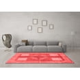 thumbnail image 3 of Ahgly Company Indoor Rectangle Abstract Red Modern Area Rugs, 2' x 3', 3 of 4