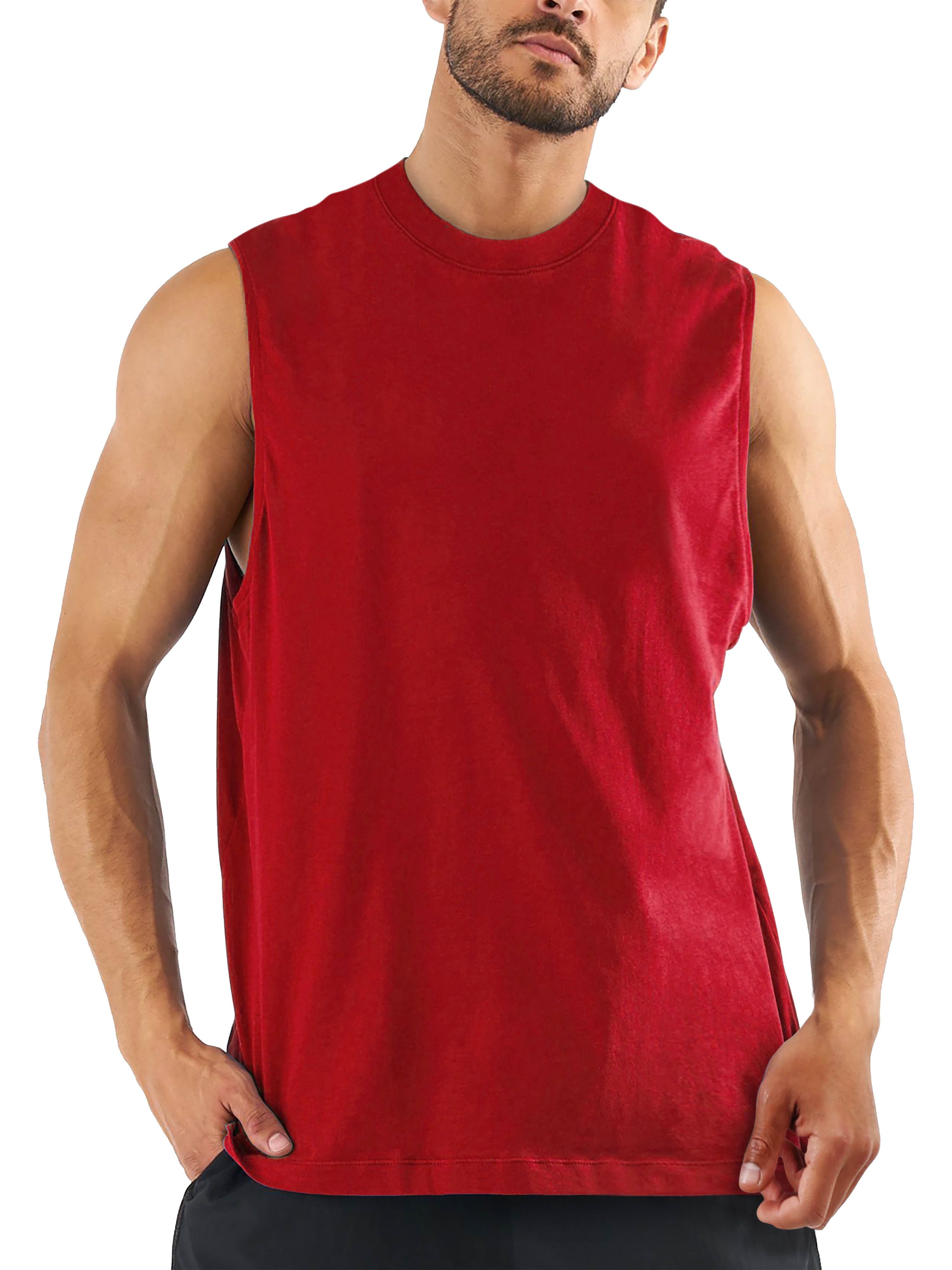 Mens Sleeveless Casual Muscle Tank Top 