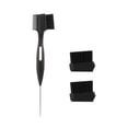 thumbnail image 4 of Xuanheng Hair Brush Edge Control Brush Back Brushing Combing Pin Tail Combs Eyelash Comb Black, 4 of 8