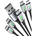 thumbnail image 1 of Cable USB C INIU [paquete de 5, 3.1 A] QC de nailon de carga rápida, 1 of 8