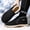 Black, variant on Men Slip on Warm Thick Fleece Lined Ankle Snow Boots Cozy Plush Lining Cold Weather Casual Booties Lightweight Windproof Footwear Gray 10(46)