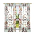 thumbnail image 2 of Cute Dogs and Claws Blackout Curtains Thermal Insulation 63 inch Grommet for Bedroom Living Room Bathroom Kitchen Windows 2 Pack, 2 of 6