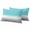Blue, variant on Outdoor Waterproof Pillow Covers Teal to Gray Gradient Decorative Throw Pillow Protectors,Pillowcase Cushion Cases for Patio Sofa Garden Couch,20x12in,Pack of 2