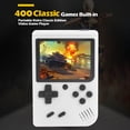 thumbnail image 1 of Consola de videojuegos retro 400 en 1, reproductor portátil de 3,0 pulgadas y 8 bits (blanco), 1 of 9