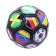 thumbnail image 3 of Icon Sports Size 3 Soccer Ball, National Teams World Clubs, Country Flags Soccer Ball - Black, 3 of 4