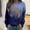 Blue, variant on Athleisure Women Cropped Sweatshirts for Women Comfy Sweaters for Women Womens Crew Neck Sweatshirt Winter Sweatshirt for Women Crew Neck Sweater for Women Womens Pullover Sweatshirts Wine S