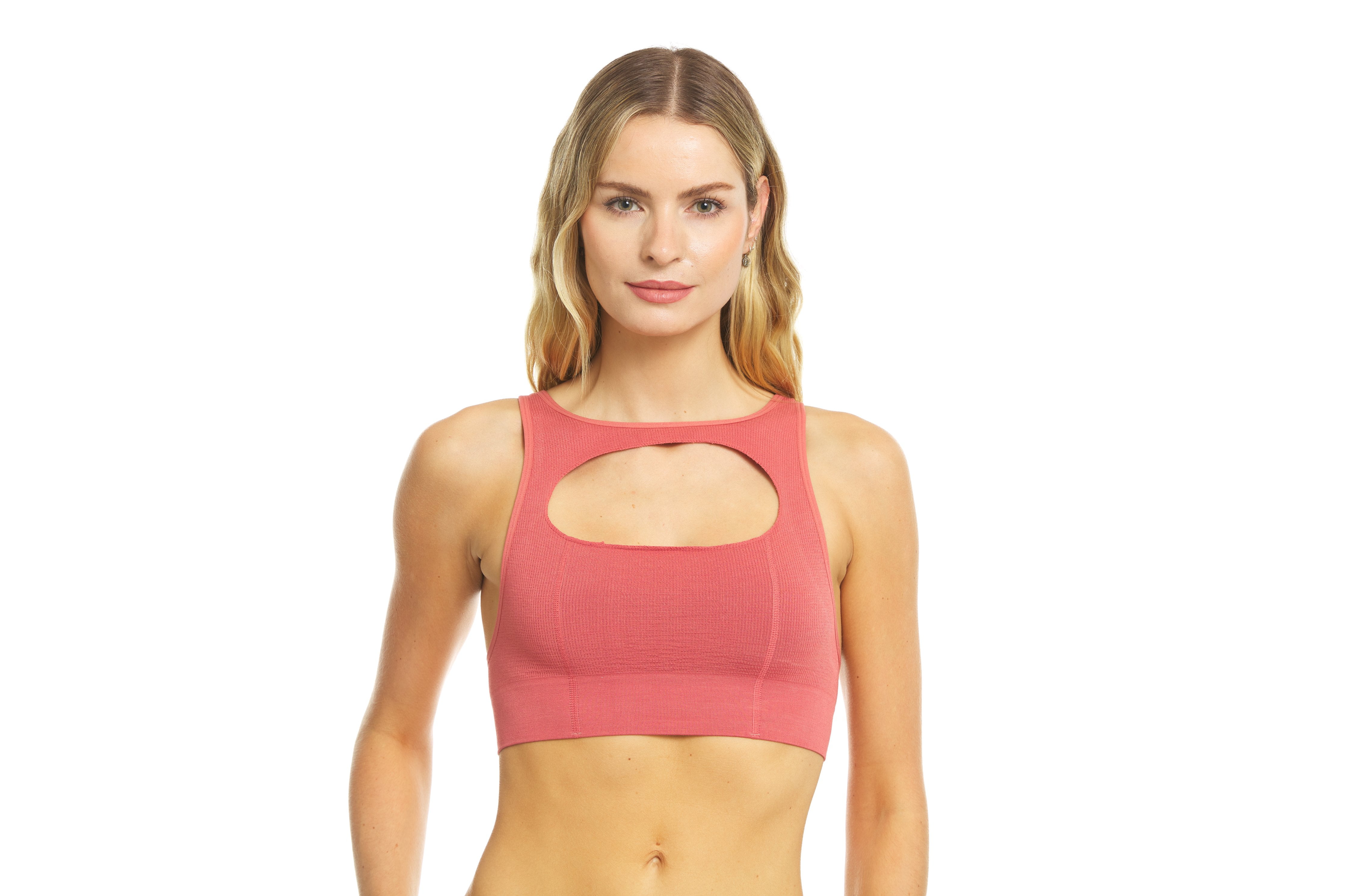 high neck padded bralette