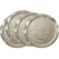 thumbnail image 3 of Saro Lifestyle CH126.S14R 14 in. Hole Punched Charger Plates, Silver - Set of 4, 3 of 3