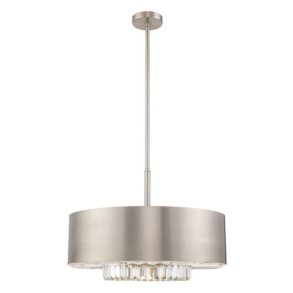Livex Lighting - Madison - 6 Light Pendant in Glam Style - 24 Inches wide by 25