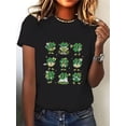 thumbnail image 1 of Camiseta de manga corta para mujer, camisetas tipo túnica, trajes de regalo cómodos, ropa deportiva, camisetas de verano, camiseta básicaSt. Patrick'S Day Print Shirt T-Shirt Casual Short Sleeve Top, 1 of 6