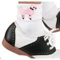 thumbnail image 4 of Hip Hop 50's Shop Girls Bobby Socks W/Poodle Applique for Children (Light Pink), 4 of 4