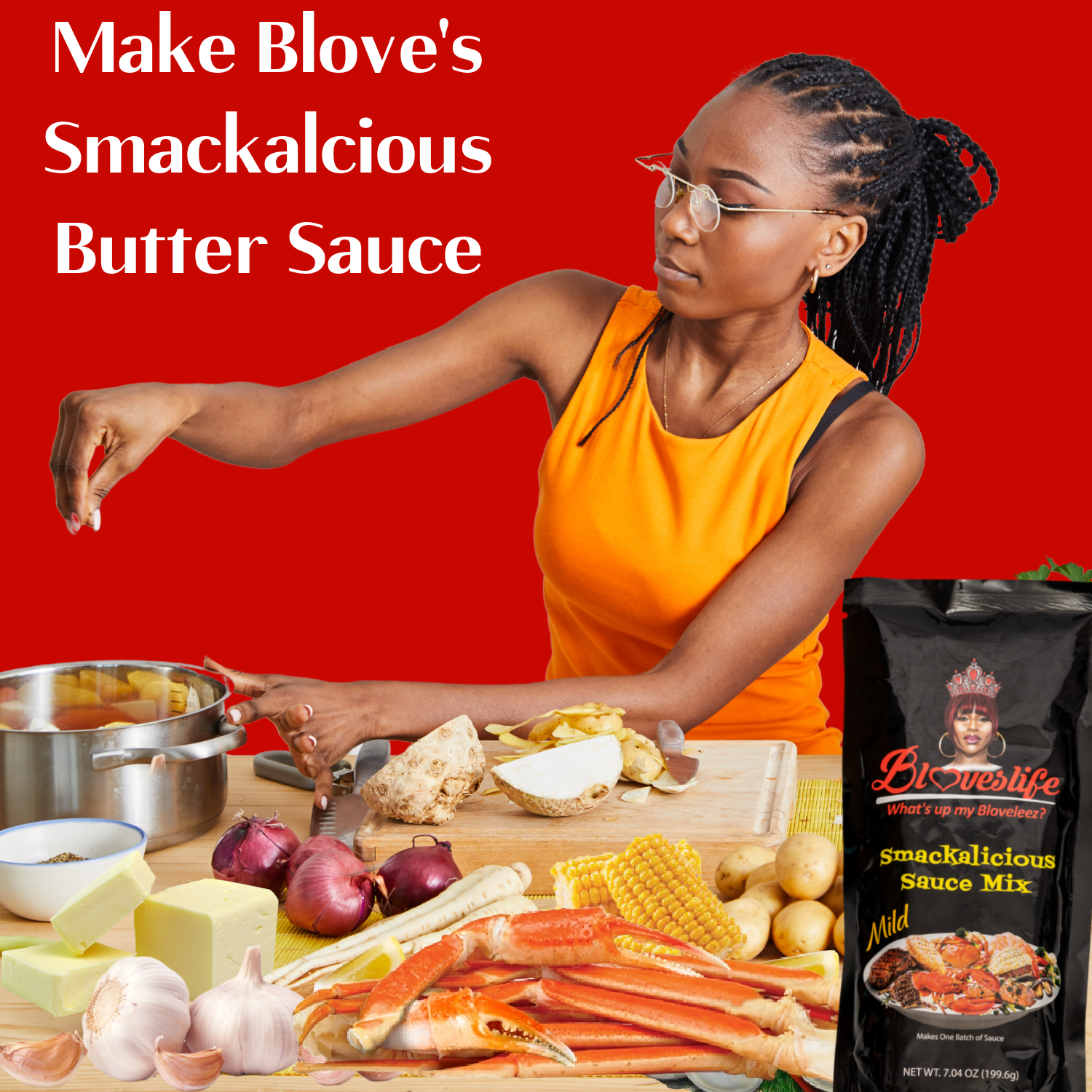 Blove's Smackalicious Sauce Seasoning Mix (Mild) 7.04 Ounce (Pack of 1)