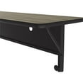 thumbnail image 3 of Correll 24"W x 72"D High Pressure Laminate Top Flip Top Table Hickory Brown, 3 of 7
