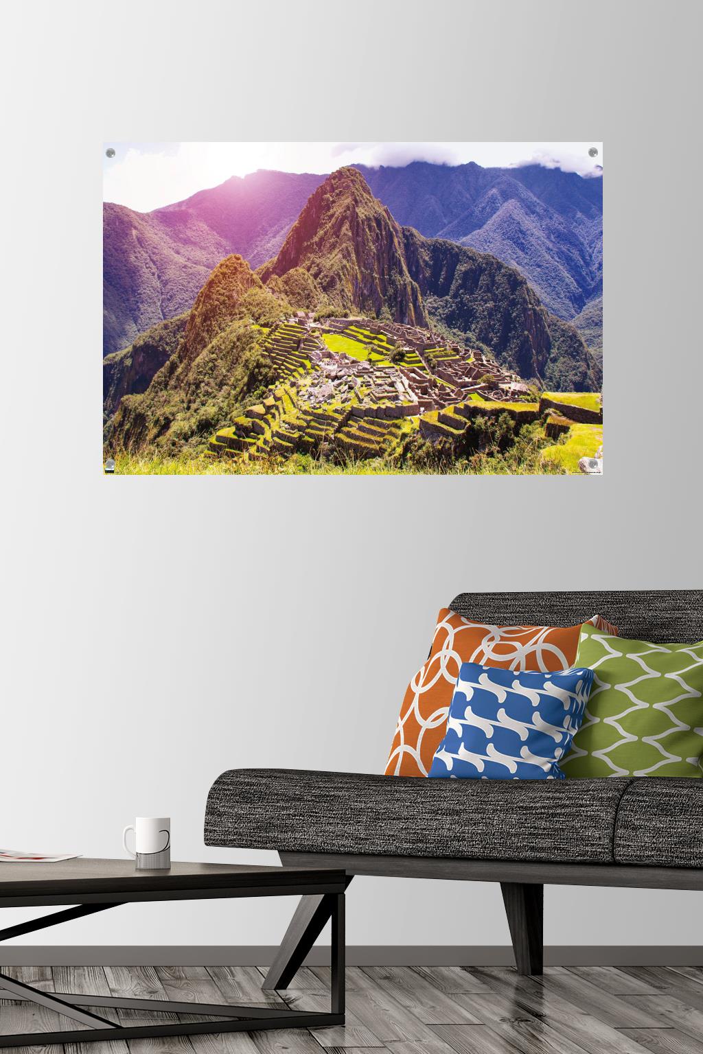 Wonders of the World - Machu Picchu Wall Poster with Pushpins, 22.375" x 34"