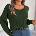 thumbnail image 2 of Chandail-Over Uni pour Femmes Manches Longues Décontracté Tricoté Doux Confortable Hiver Chaud Col Roulé, 2 of 5