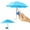 Blue BU, variant on Phone Umbrella Stand Suction Cup Mini Universal Sun Rain Shade Holder Adjustable Outdoor Accessory for Cell Phones Devices
