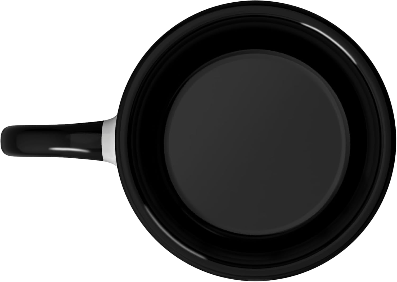 JJEAN-Art Is My Jam Brush Painter Paint Palette for Artists Ceramic Mug, Black/White