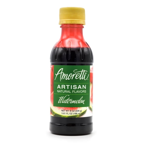 Amoretti - Natural Watermelon Artisan Flavor Paste 8 oz - Perfect For Pastry, Savory, Brewing, and more, Preservative Free, Gluten Free, Kosher Pareve, No Artificial Sweeteners, Highly Concentrated